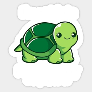 Turtle not late Sticker